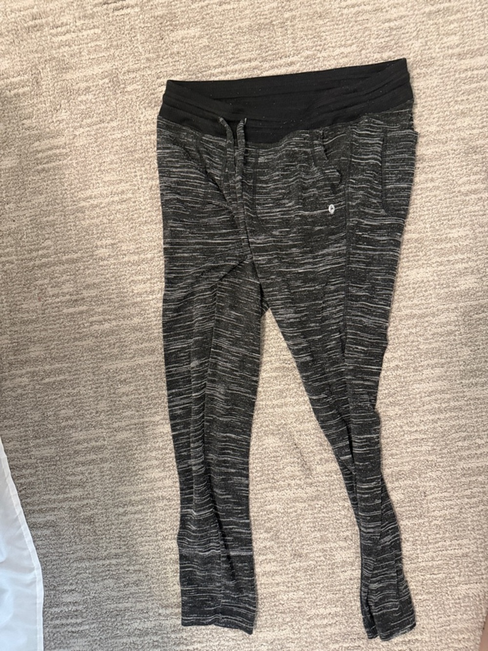 Black Heather Jogger Pants - 90 degree by reflex